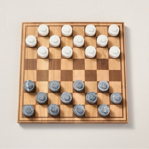 Hearth & Hand Other - Hearth & Hand™ with Magnolia Wood & Marble Checkers Board Game NEW IN BOX